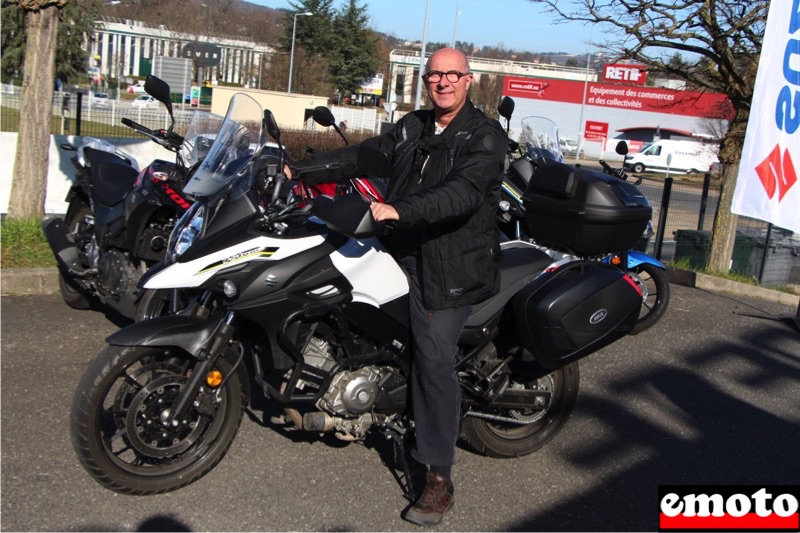 philippe arpente le beaujolais avec sa v strom 650