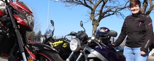 Rencontres Moto Virus : Amandine, Laurent, les A2