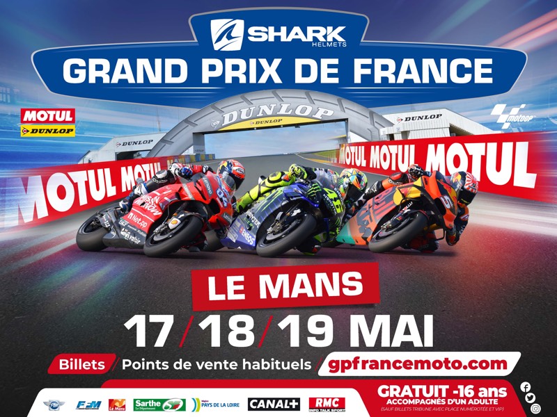 Argentine : Gagnez vos places au GP de France, shark grand prix de france moto 2019 au mans
