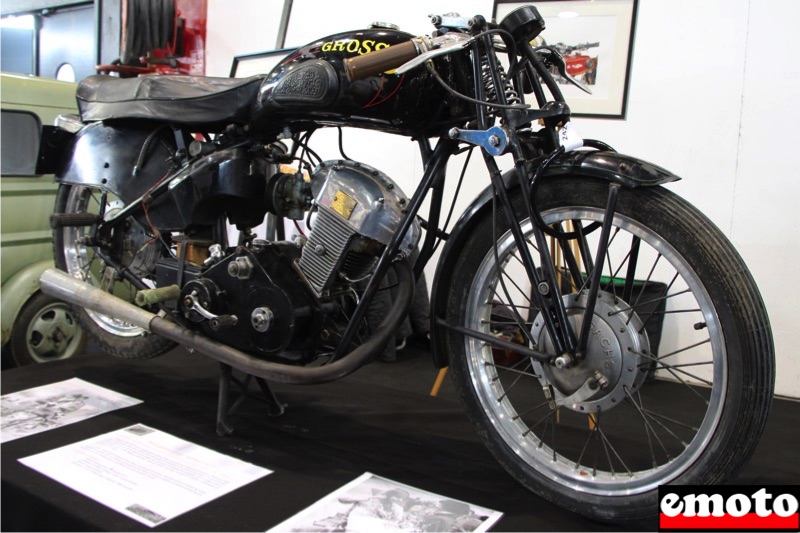 Grosso, une jolie petite tranche de moto lyonnaise, moto grosso 125 de 1953 avec sa boite 4 vitesses a chaines