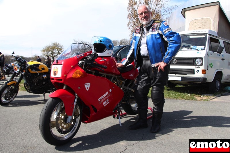 alain et sa ducati 600 ss