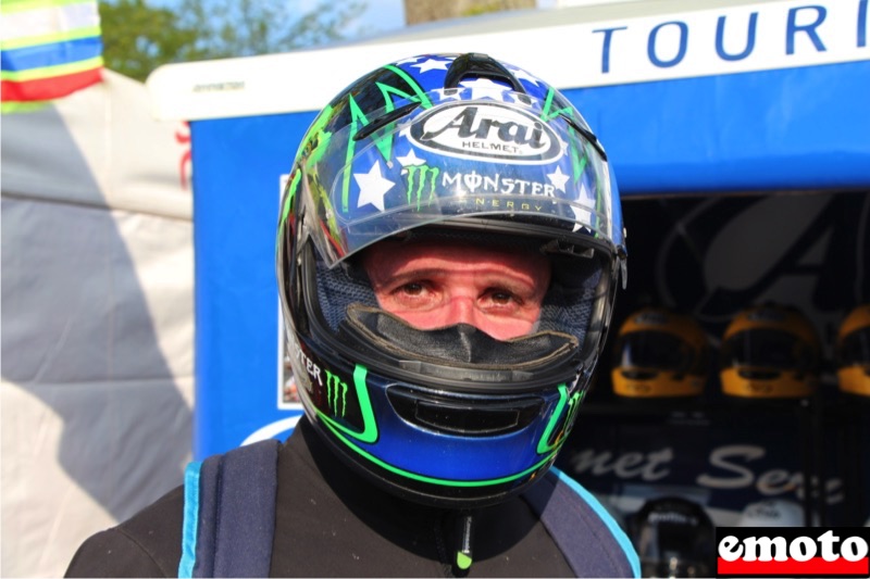 Rencontre avec Gilles et son Arai John Hopkins, gilles et son arai corsair v john hopkins monster energy sur les 24h moto au mans