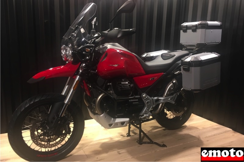 Moto Guzzi V85TT pack Touring pour voyager, moto guzzi v85tt avec le pack touring