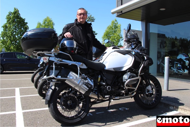 Rencontre Boxer Evasion avec Patrick en BMW GSA, patrick fait 20000 km par an au guidon de sa bmw r 1200 gsa