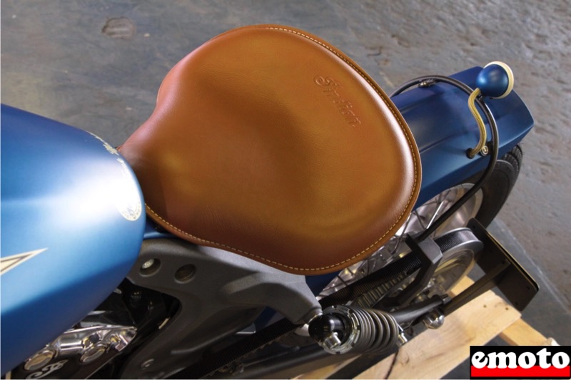 selle en cuir que tank machine propose pour toutes les indian scout