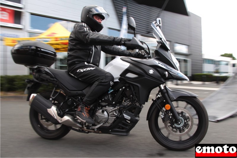 Rencontre Factory Moto avec Patrick et sa V-Strom, patrick au guidon de sa suzuki v strom 650