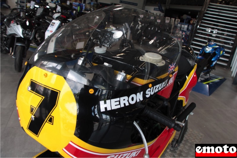 La Suzuki RG 500 de Barry Sheene chez Factory Moto, la heron suzuki de barry sheene chez factory moto