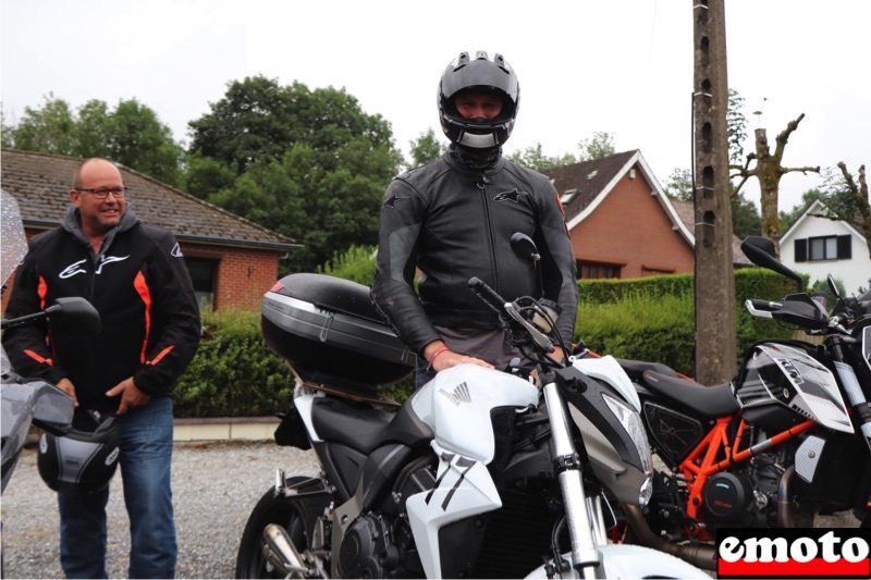 Rencontre avec Jonathan et son Arai RX7 GP, jonathan vient de suisse avec sa cb1000r et son arai rx7 gp