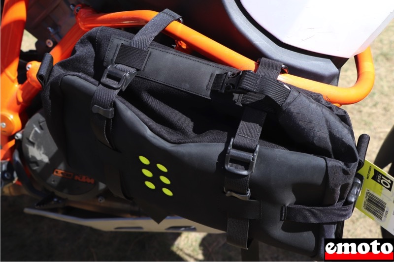 kriega os 12 sur les crash bar de la ktm kriega os 12 sur les crash bar de la ktm