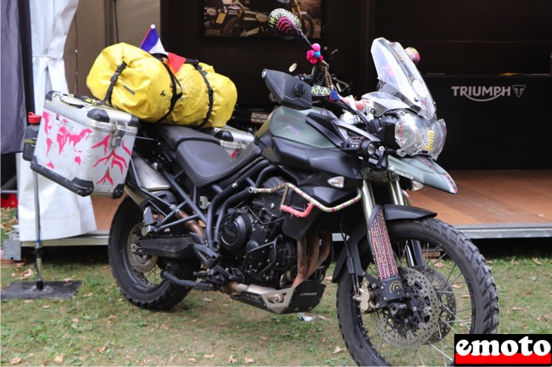 la triumph tiger xc de melusine mallender qui revient du mexique