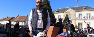 Christophe et sa HD WLC au Normandy Beach Race