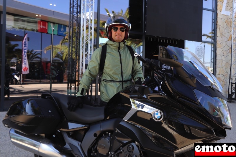 Rencontre MotoSud34 : Fabien et sa BMW R NineT, fabien avec un bmw k1600b de pret le temps d attendre son nouveau ninet