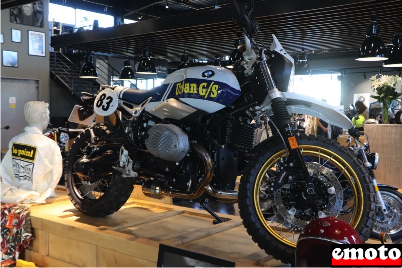 bmw r ninet urban gs aux couleurs de la moto de hubert auriol