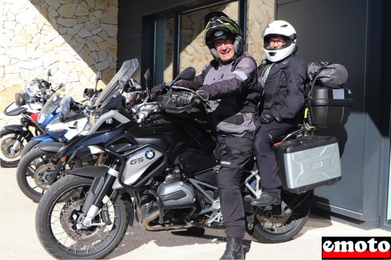 Rencontre MotoSud34 : Didier et sa BMW R 1200 GS, didier et sa compagne sur la bmw r 1200 gs au depart de motosud34 a montpellier