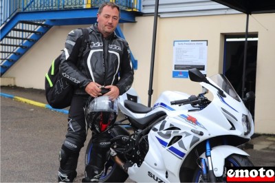 Bruno et sa Suzuki GSXR 1000 R chez Cottard Motos