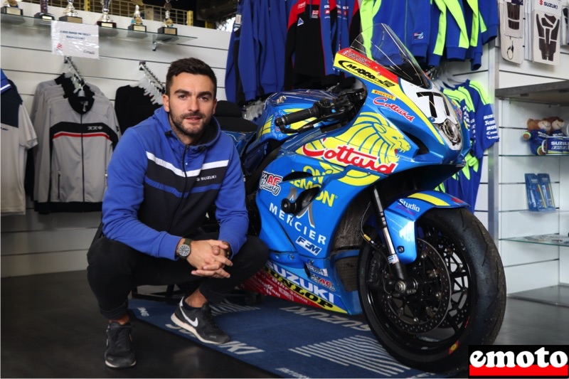 Quentin Levrier, le jeune patron de Cottard Motos, quentin levrier patron de la concession suzuki cottard motos a maromme pres de rouen