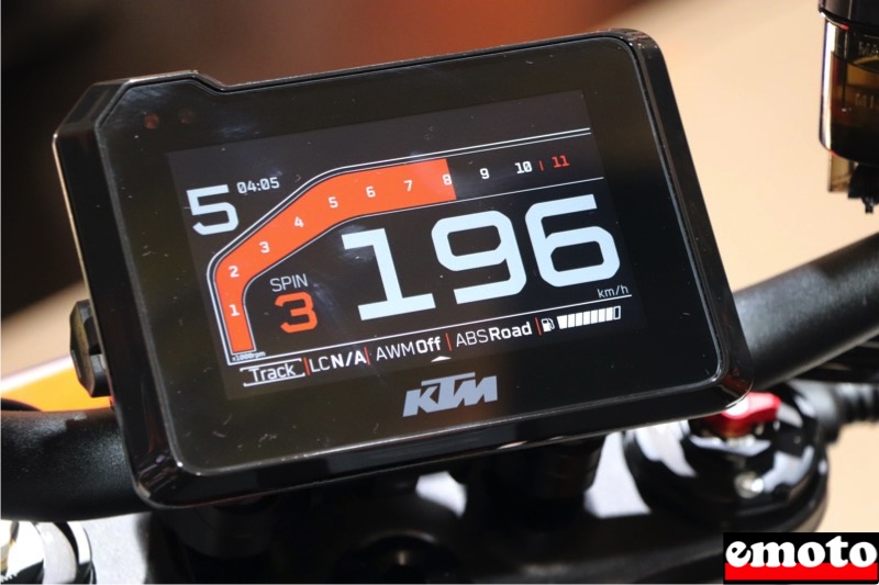 ktm super duke 1290 r tableau de bord tft