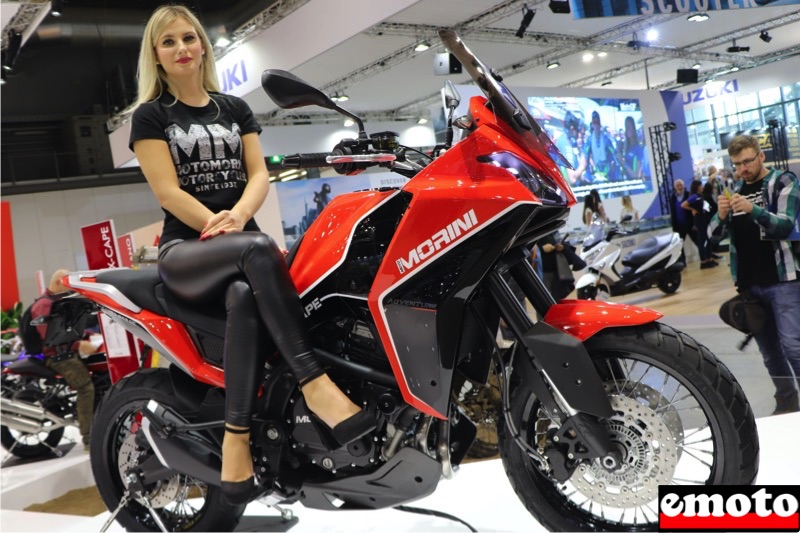 moto morini x cape 650 au salon eicma a milan