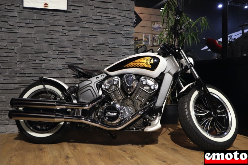 indian scout bobber preparee de sulyvan