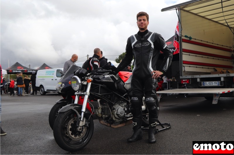 Romain, sa Ducati Monster S2R 800, Italian Meeting