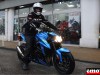 Steven et sa Suzuki GSXS 750 A2 chez Axe Motos