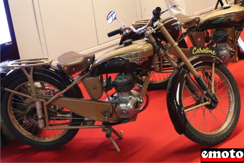 caroline une des motobecane d45 des trois mecs en tobec exposee a retromobile 2020