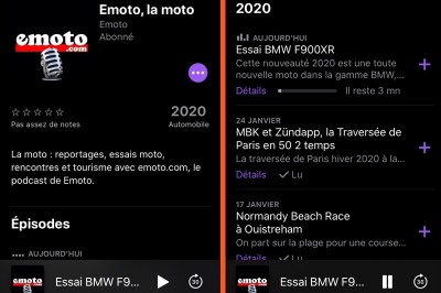 Podcast moto, Emoto dans vos oreilles dès cette année 2020