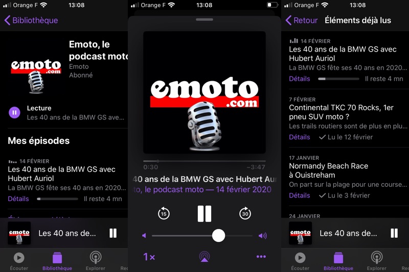 Podcast moto avec un tour du monde en DR 800 à 1000 euros, podcast moto de emoto com 6 episodes depuis janvier 2020
