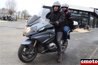 Xavier, Anne-Sophie et la BMW R 1200 RT chez BYmyCAR 77