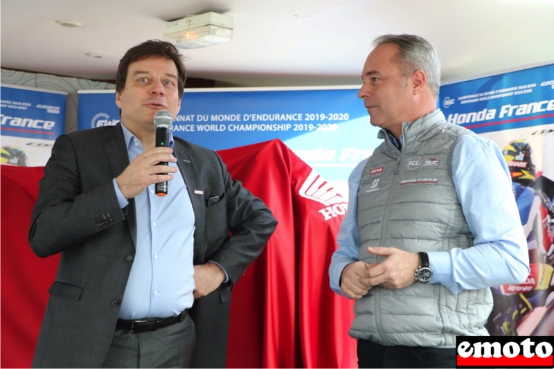 daniel schwarz dg france de motul et fabrice recoque dg honda france