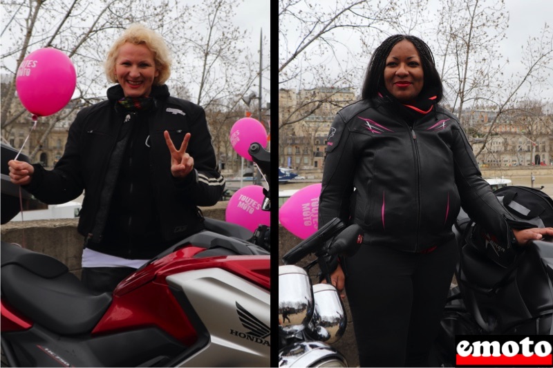 Toutes en Moto 10 ans avec Ella, Elodie et Carole à Paris, ella et elodie a toutes en moto 2020 quai branly a paris