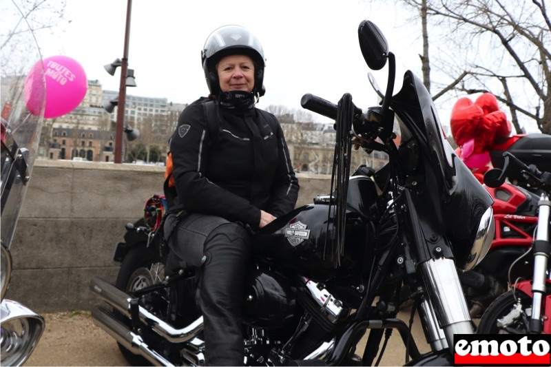 nathalie et son harley davidson softail slim a toutes en moto 10 ans