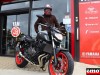 Nicolas et sa Yamaha MT 07, sa première moto, chez YAM34