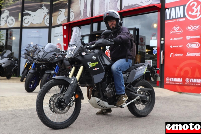 Fred et sa Yamaha Ténéré 700 chez YAM34 à Montpellier, fred et sa yamaha tenere 700 chez yam34