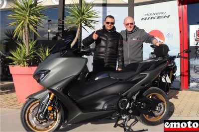 Youness et son Yamaha Tmax 560 Tech Max chez YAM34