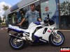 La Suzuki GSXR 750 W de David, chez Stand41 à Blois