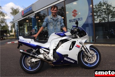 La Suzuki GSXR 750 W de David, chez Stand41 à Blois