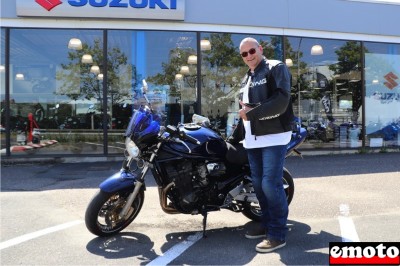 Jean-Marc et sa Suzuki Bandit 1200 chez Stand41 à Blois