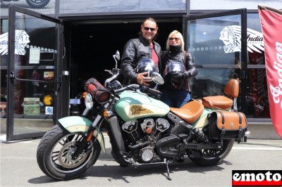 Jean-Michel et son Indian Scout 1200 A2 chez Indian Orléans