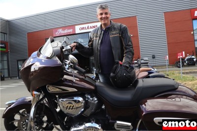 Serge et son Indian Chieftain Limited chez Indian Orléans