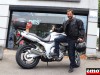 Arnaud et sa Yamaha TDM 850 chez Motos Sohn à Strasbourg