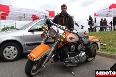 Robin et son Harley-Davidson Softail Heritage Classic 1340