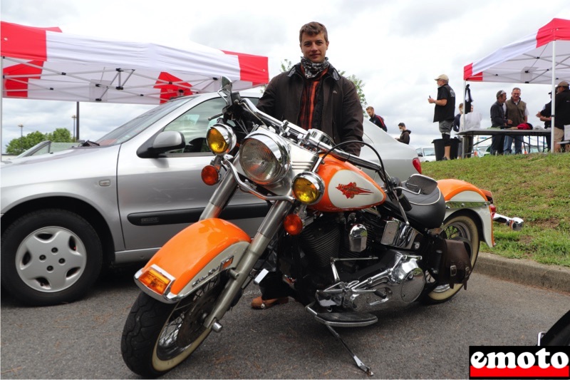 Robin et son Harley-Davidson Softail Heritage Classic 1340, robin et son harley davidson softail heritage classic 1340