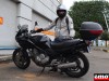 Kelio et sa Yamaha Diversion 600 chez Motos Sohn Strasbourg