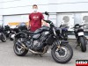 Léo et son Yamaha XSR 700 chez Motos Sohn à Strasbourg