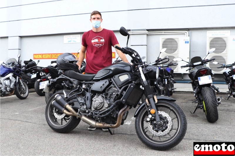 Léo et son Yamaha XSR 700 chez Motos Sohn à Strasbourg, leo et son yamaha xsr 700 chez motos sohn