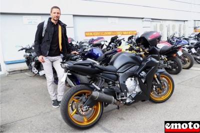 Jérôme et sa Yamaha MT 10 SP chez Motos Sohn à Strasbourg
