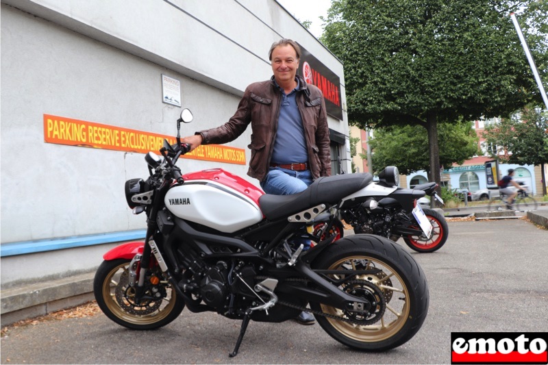 Stéphane et sa Yamaha XSR 900 chez Motos Sohn à Strasbourg, stephane et sa yamaha xsr 900 chez motos sohn