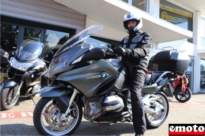 Pascal et sa BMW R 1200 RT chez Grand Prix Motos à Annecy