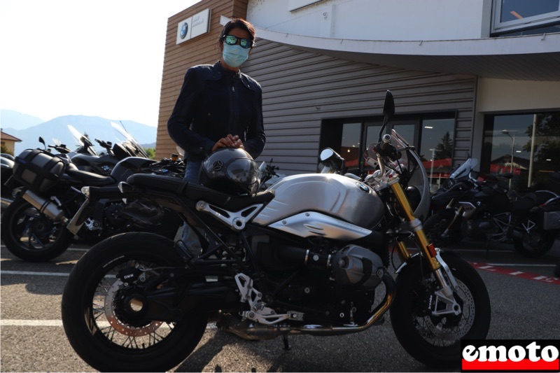 Marie-Thé et sa NineT chez BMW Grand Prix Motos à Annecy, marie the et sa bmw r ninet